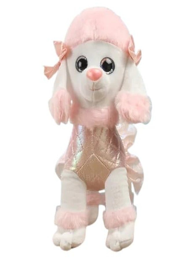 STRIDERS لعبة كلب بودل قطيفة ناعمة للأطفال من ستريدرز | جرو محشو لطيف | هدية رائعة للعناق والحب للبنات والأولاد | هدية مثالية للهدايا التذكارية | وردي | 10 بوصات - Image 1